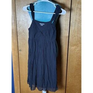 Armani Exchange 100% Silk Mini Dress Sheer Cute Black